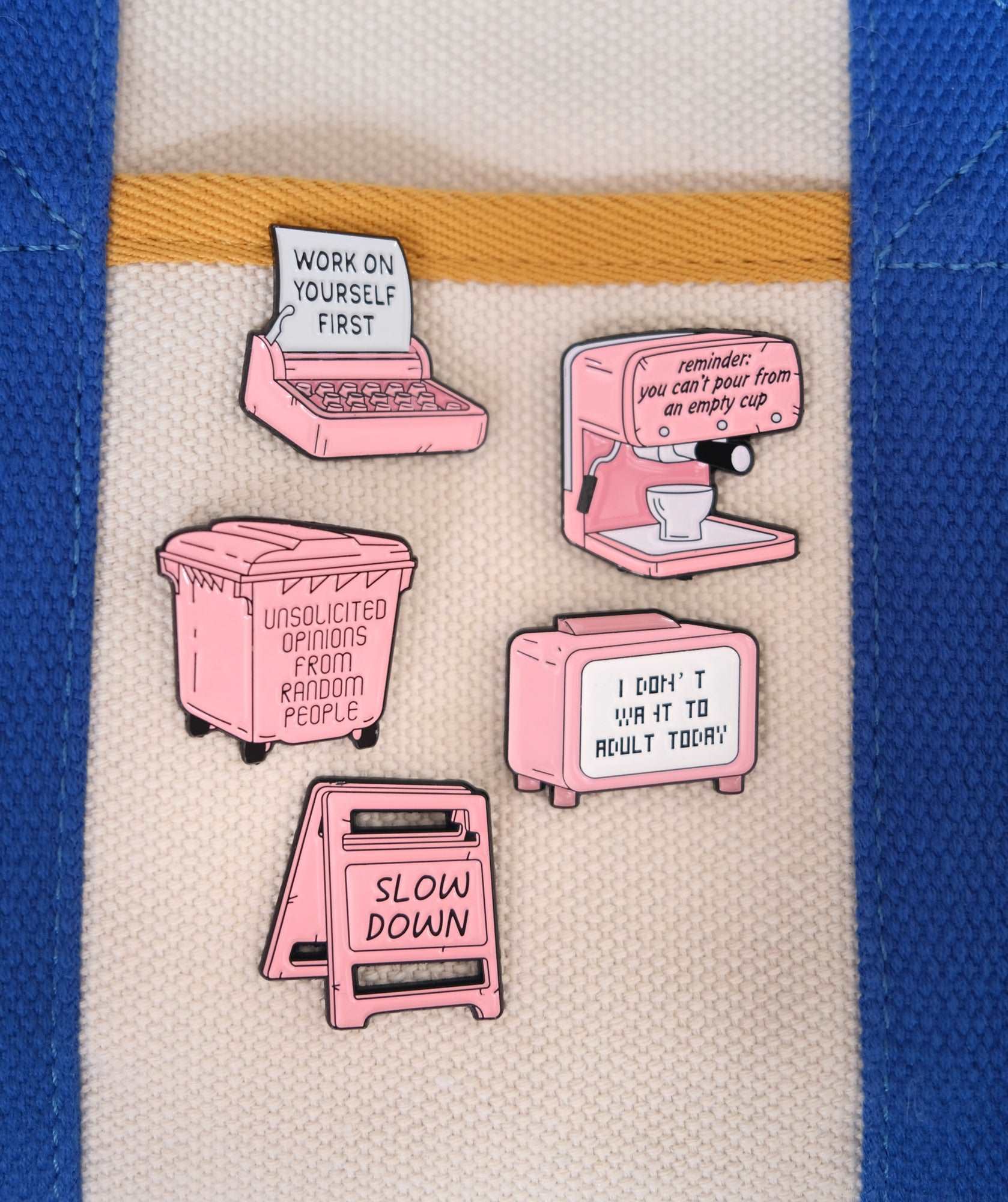 "Unsolicited Opinions From Random People" Enamel Pin - Image 3